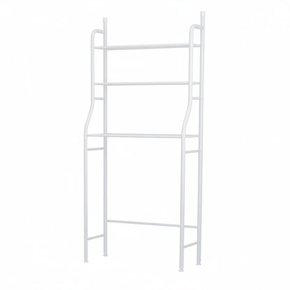 Étagère WC 3 Niveaux en Fer Blanc — Rangement Toilettes et Lave-Linge