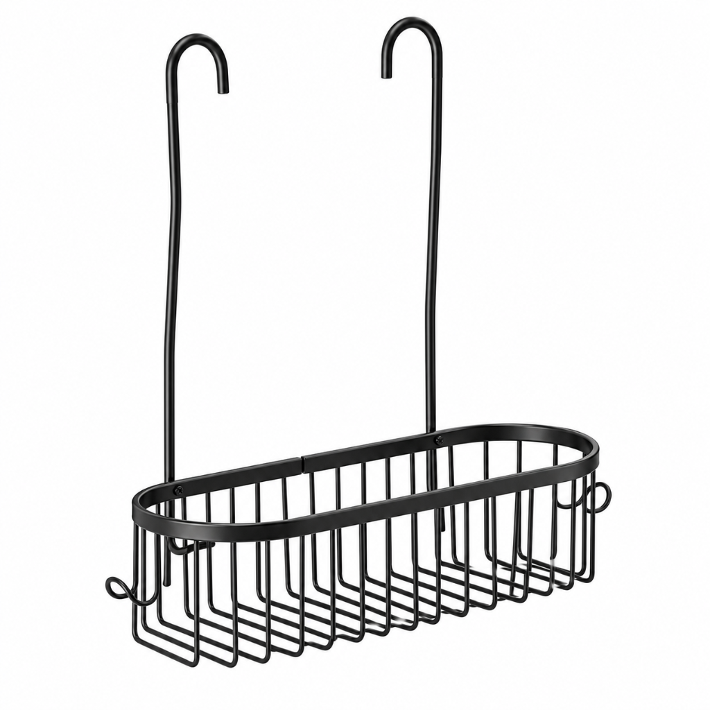 Étagère de Douche Suspendue en Aluminium — Sans Perçage noir