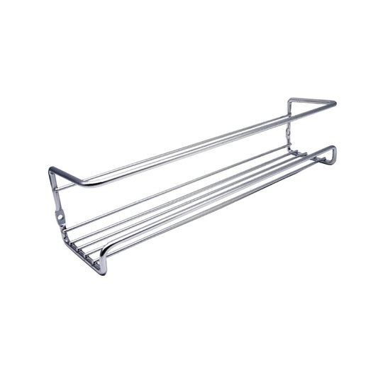 Étagère murale cuisine salle de bain – Fer chromé Argent