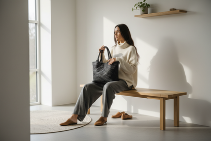 Tote Bag Noir – Slow Morning