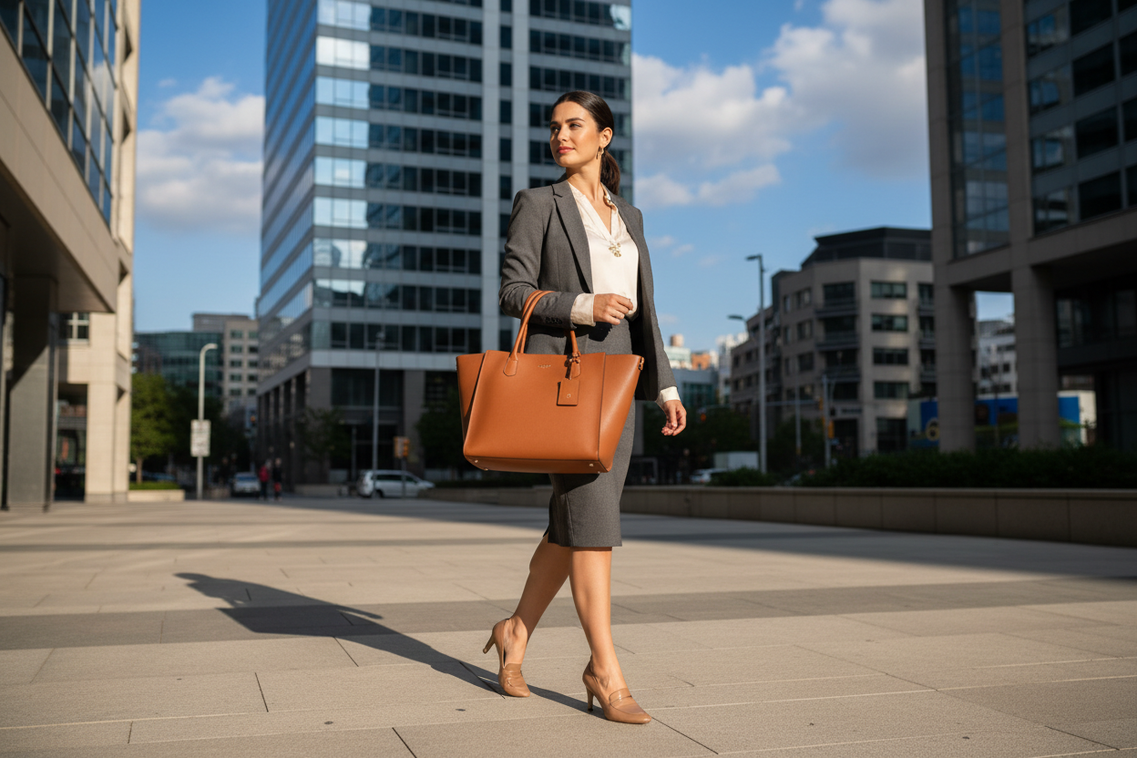 Tote Bag Urbain - Femme d'affaires