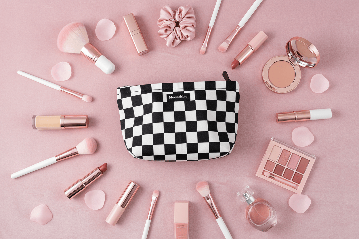 Trousse beauté rose
