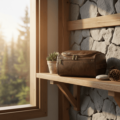 Trousse dans cabane rustique