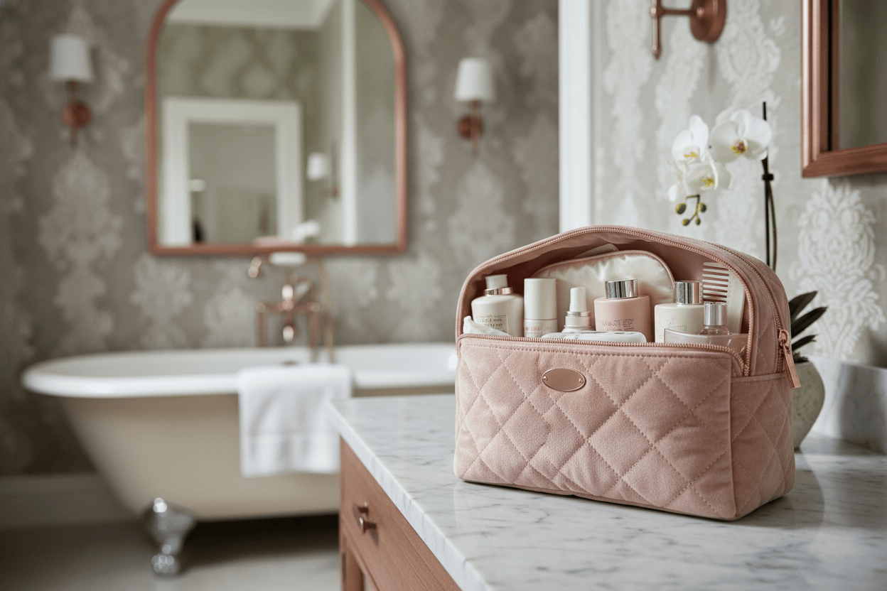 Trousse de toilette luxueuse et élégante