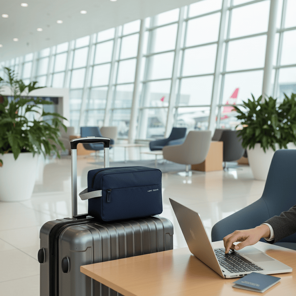 Trousse à l'aéroport