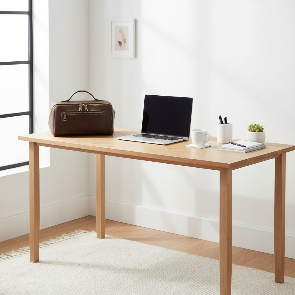 Trousse sur bureau moderne