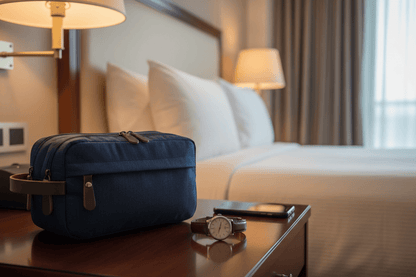 Trousse sur table de nuit