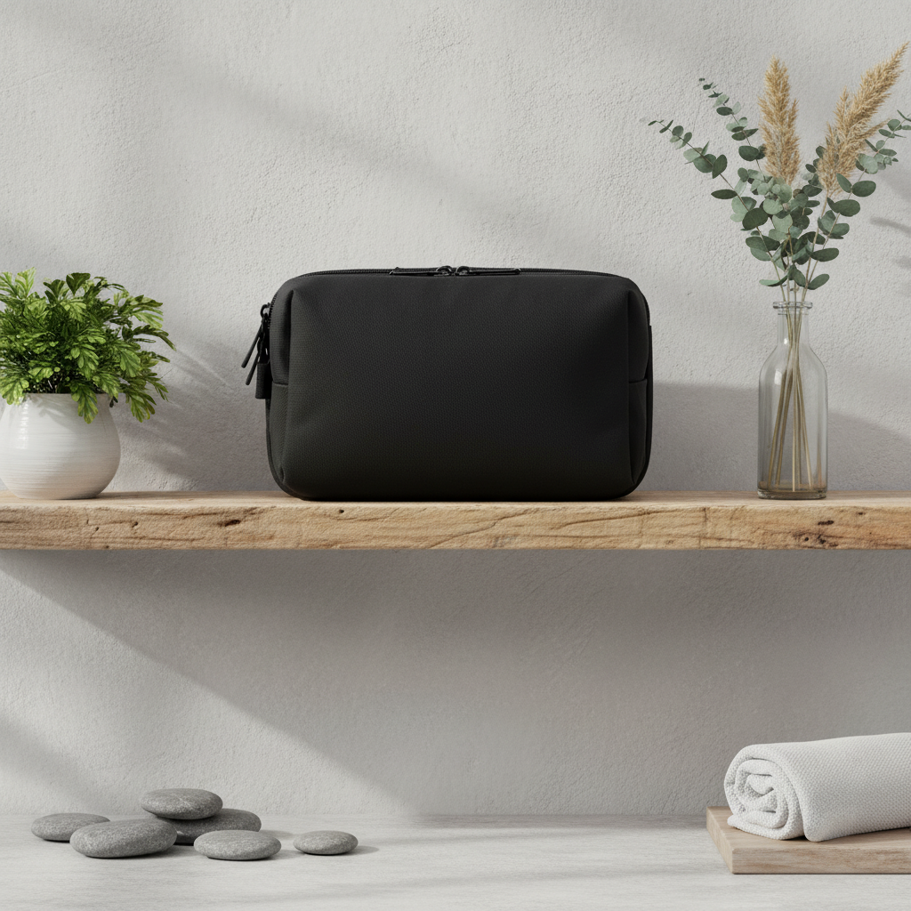 Trousse sur étagère scandinave