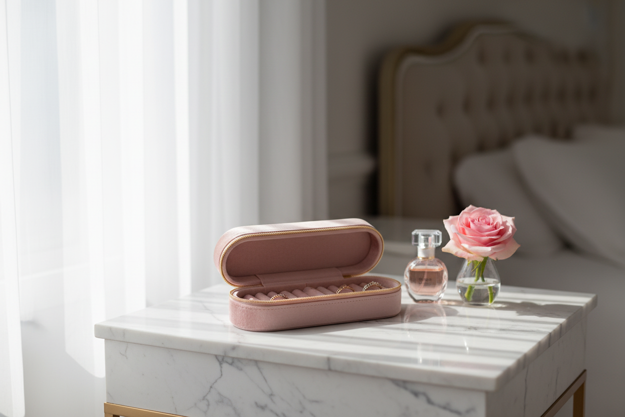 Vanity matinale rose