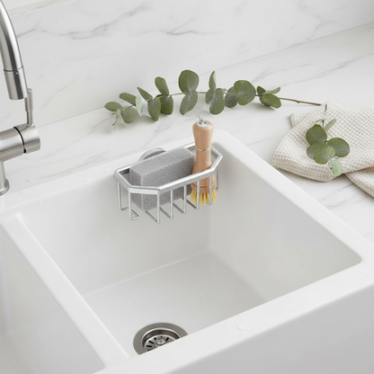 Vue aérienne de l'espace évier organisé