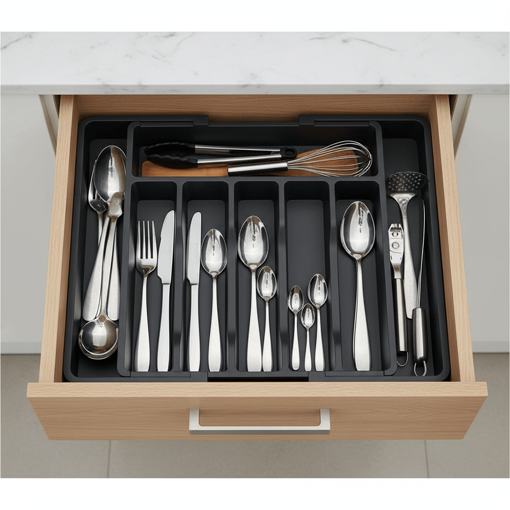 Vue de dessus du range-couvert