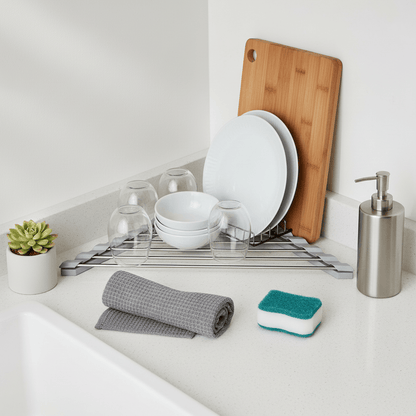 Vue du dessus de l'égouttoir